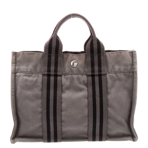 Hermes Handbags - Hermes Toile Fourre-Tout PM Canvas Tote Bag